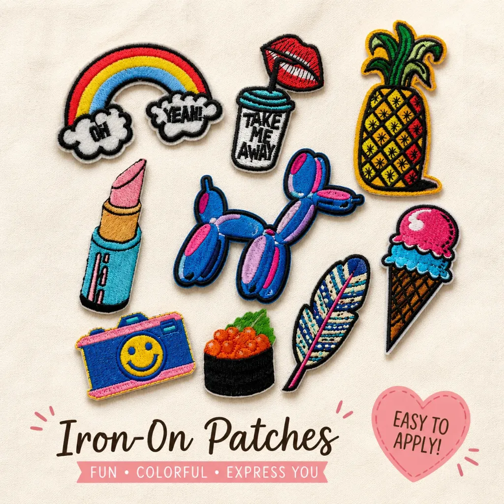 Iron-On Badges (Icons) (P001)